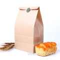 Kraft Paper Bag Packaging Recycled Brown Food Resealable